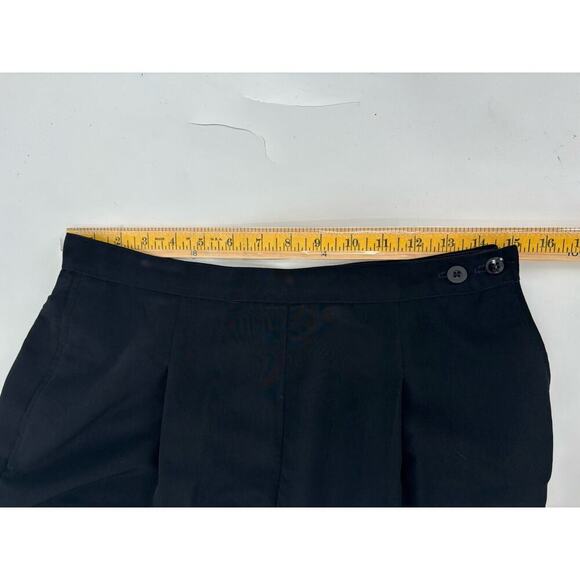 Marithe Francois Girbaud Pants Womens Large Black Silk Button Pockets Pleated - Picture 10 of 13